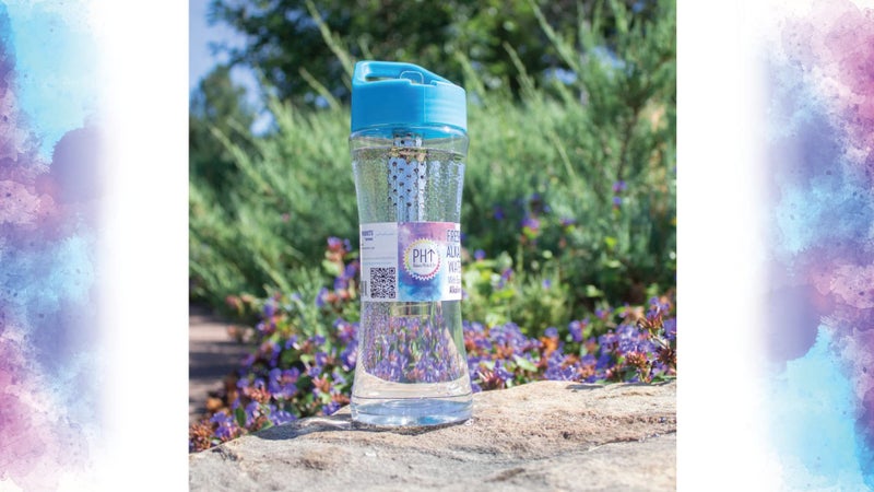 New Wave Enviro Alkaline Water Bottle with Stainless Steel Wand, 22oz. Capacity, BPA Free Bottle, Blue - Image 2
